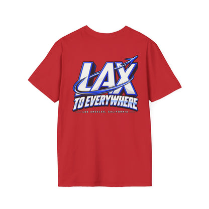 Lax To Everywhere Los Angeles Unisex Softstyle Graphic Tee