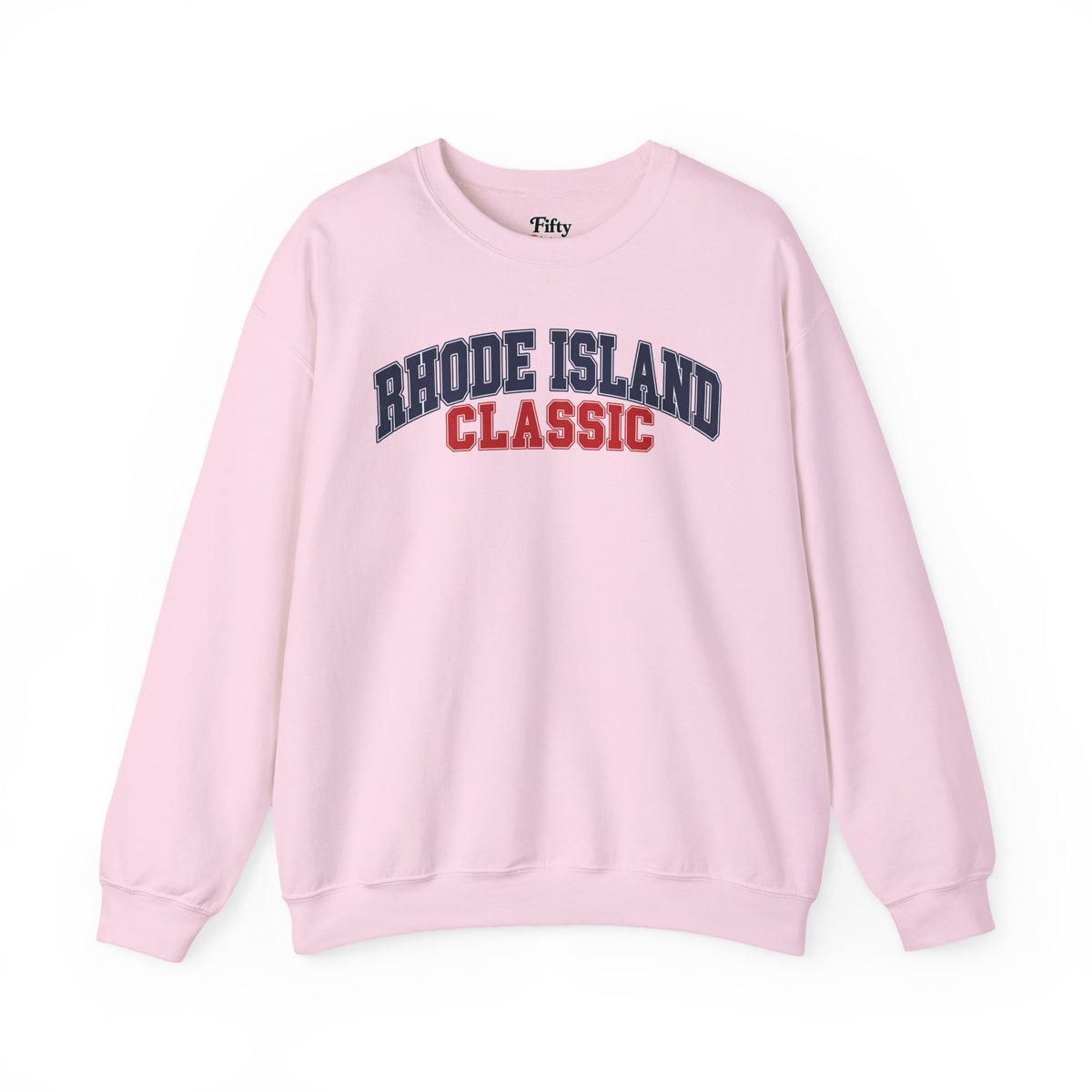 Rhode Island Classic Unisex Crewneck Sweatshirt State Name Graphic