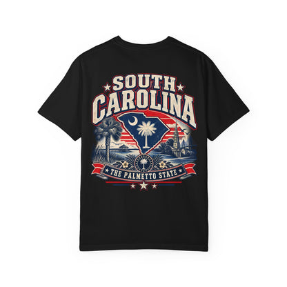 South Carolina The Palmetto State Unisex Comfort Color 1717 Streetwear Graphic Tee