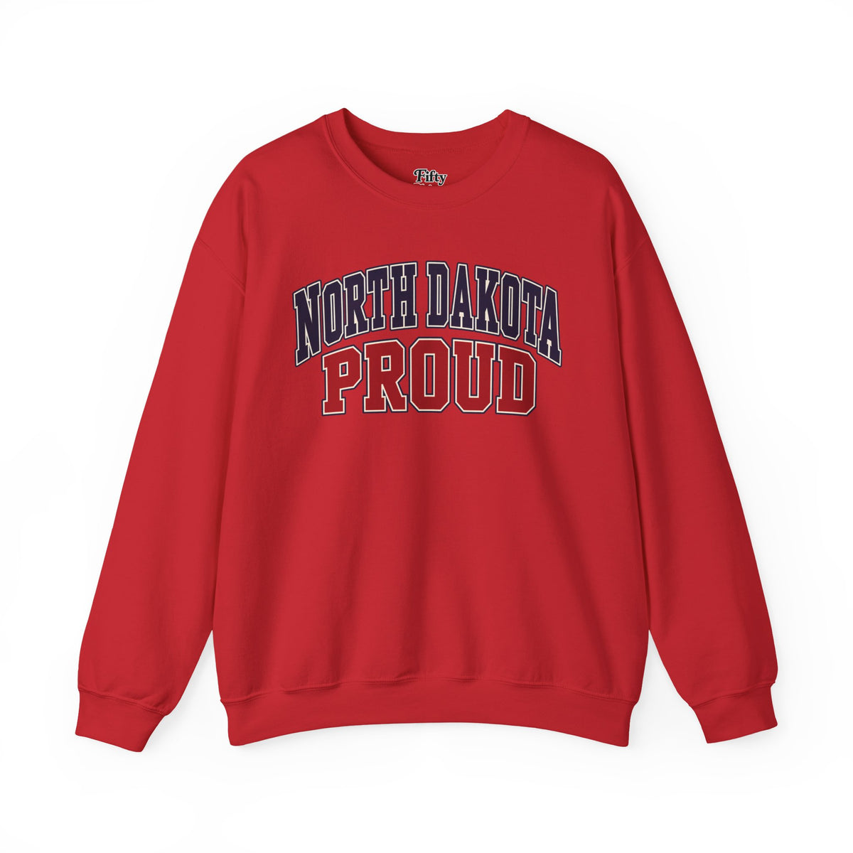 North Dakota Proud Unisex Crewneck Sweatshirt State Name Graphic