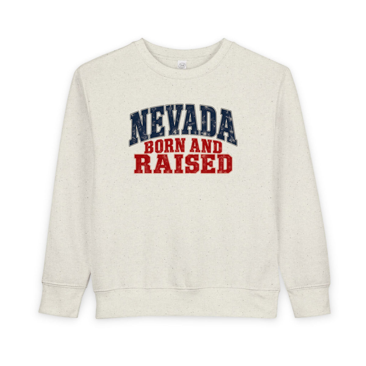 Nevada Born and Raised Desert Heritage Unisex Toddler Sweatshirt