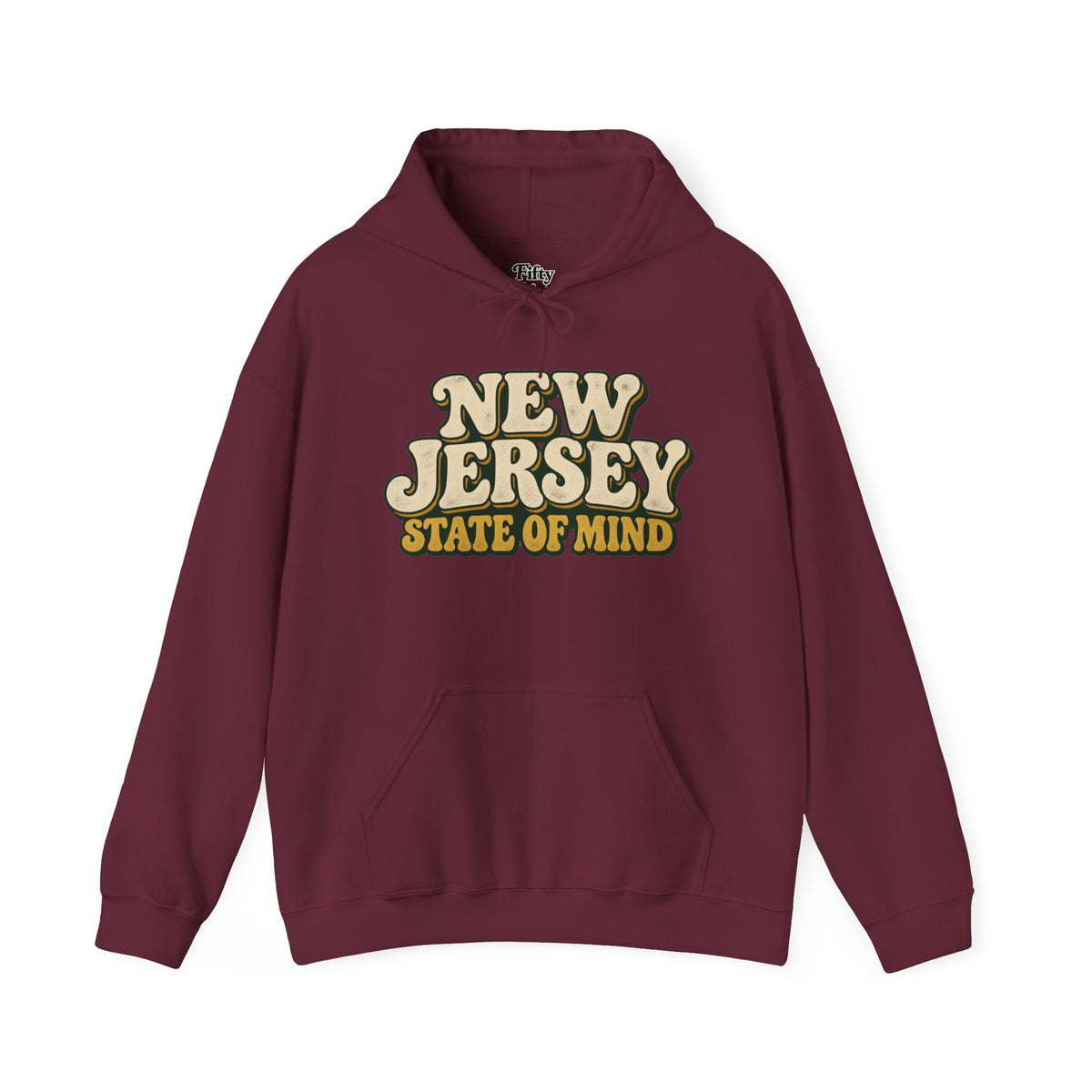 New Jersey State of Mind Unisex Hoodie State Name Graphic