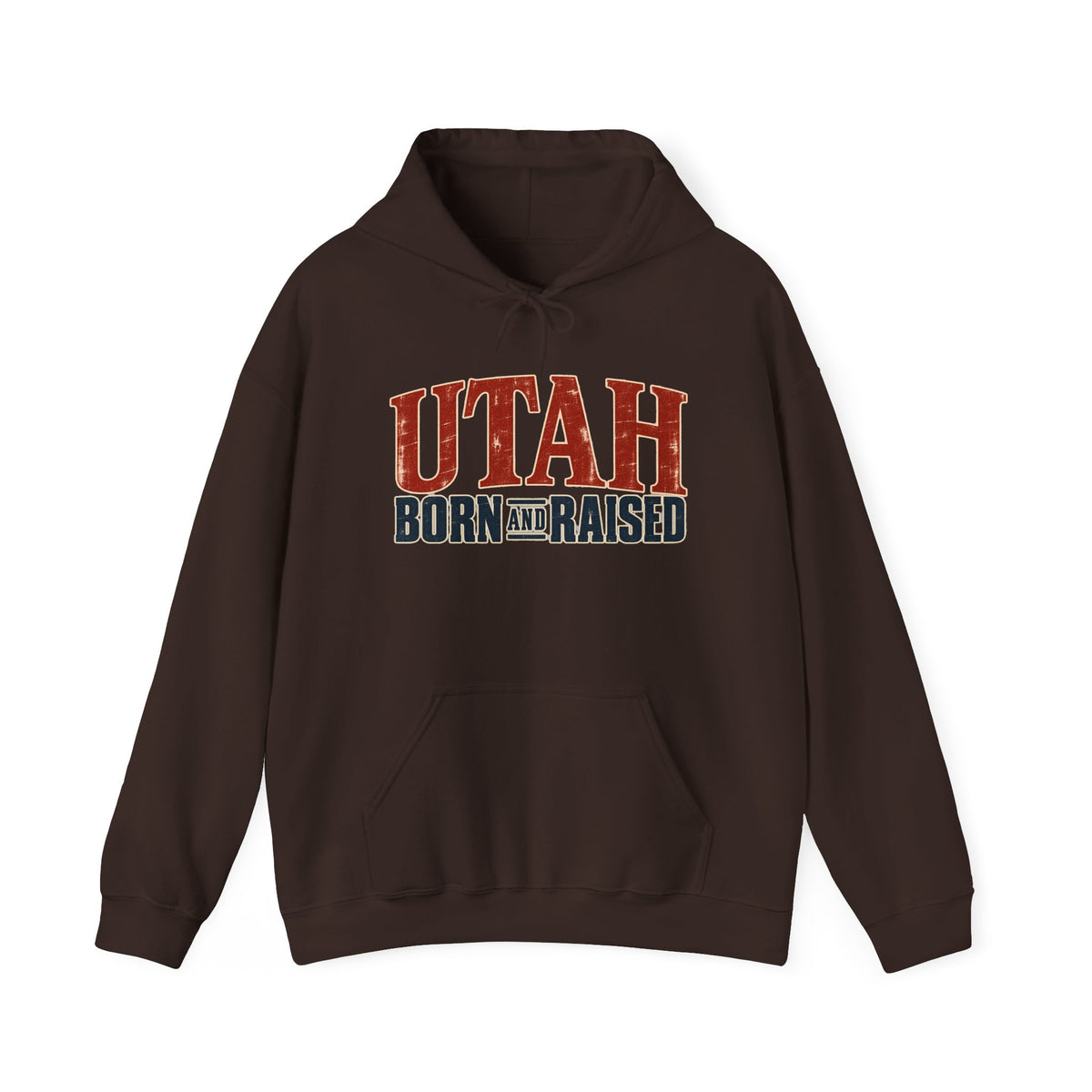Utah Born and Raised Premium Heritage Unisex Hoodie Graphic