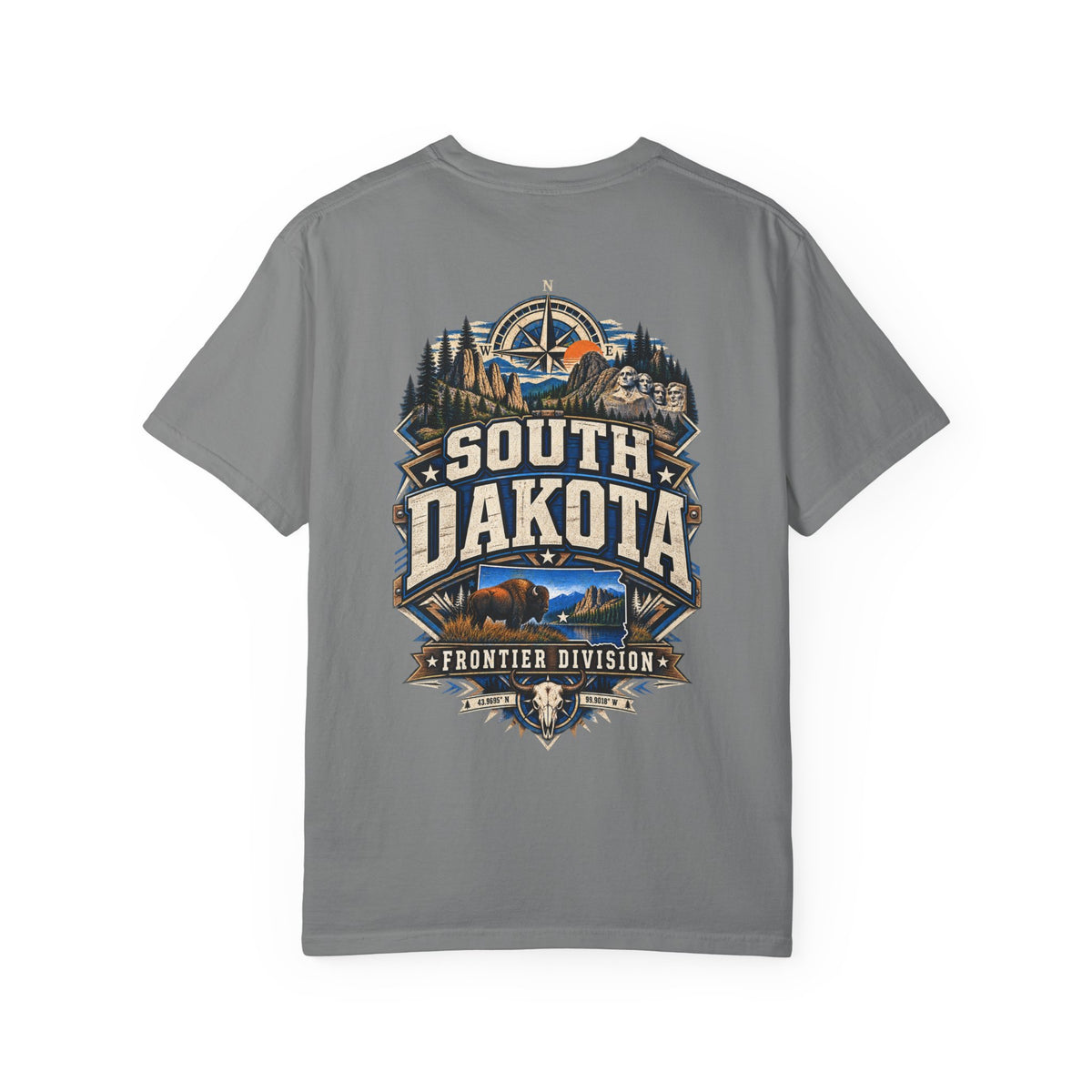 South Dakota Frontier Division Unisex Comfort Color 1717 Streetwear Graphic Tee