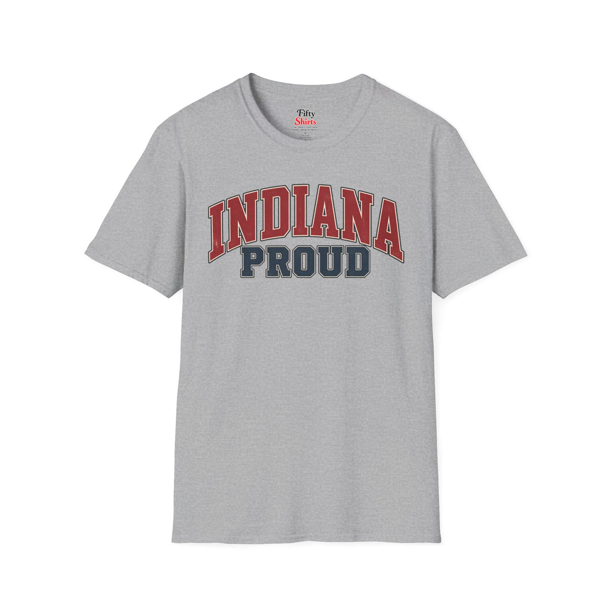 Indiana Proud Unisex Softstyle T Shirt State Name Graphic Tee