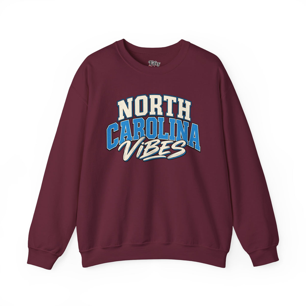 North Carolina Vibes Unisex Crewneck Sweatshirt State Name Graphic