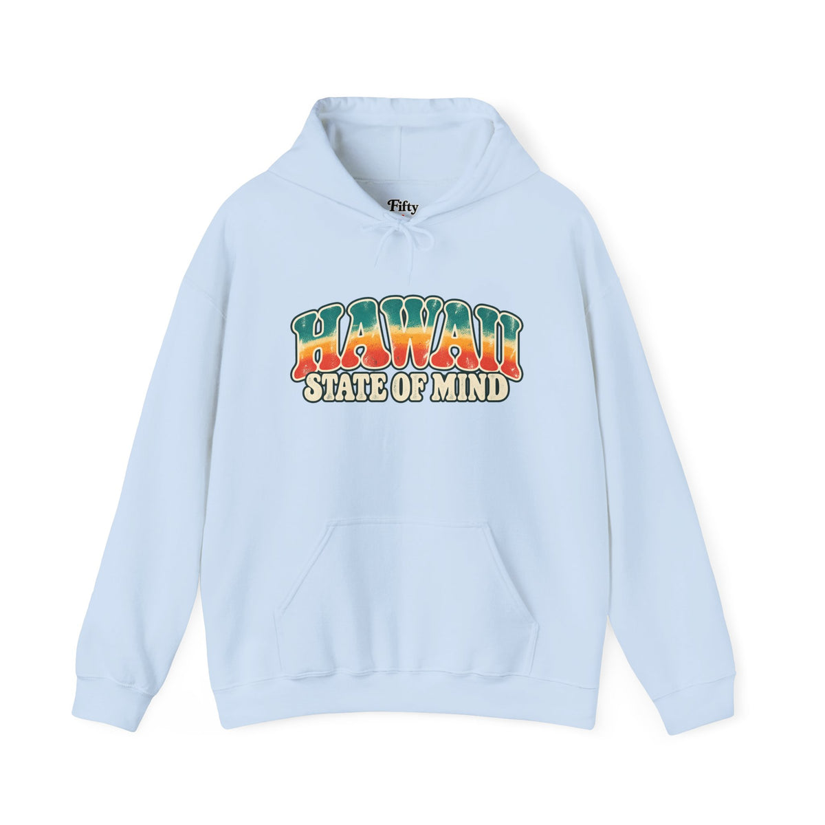 Hawaii State of Mind Unisex Hoodie State Name Graphic