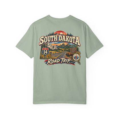 South Dakota Road Trip Unisex Comfort Color 1717 Streetwear Graphic Tee