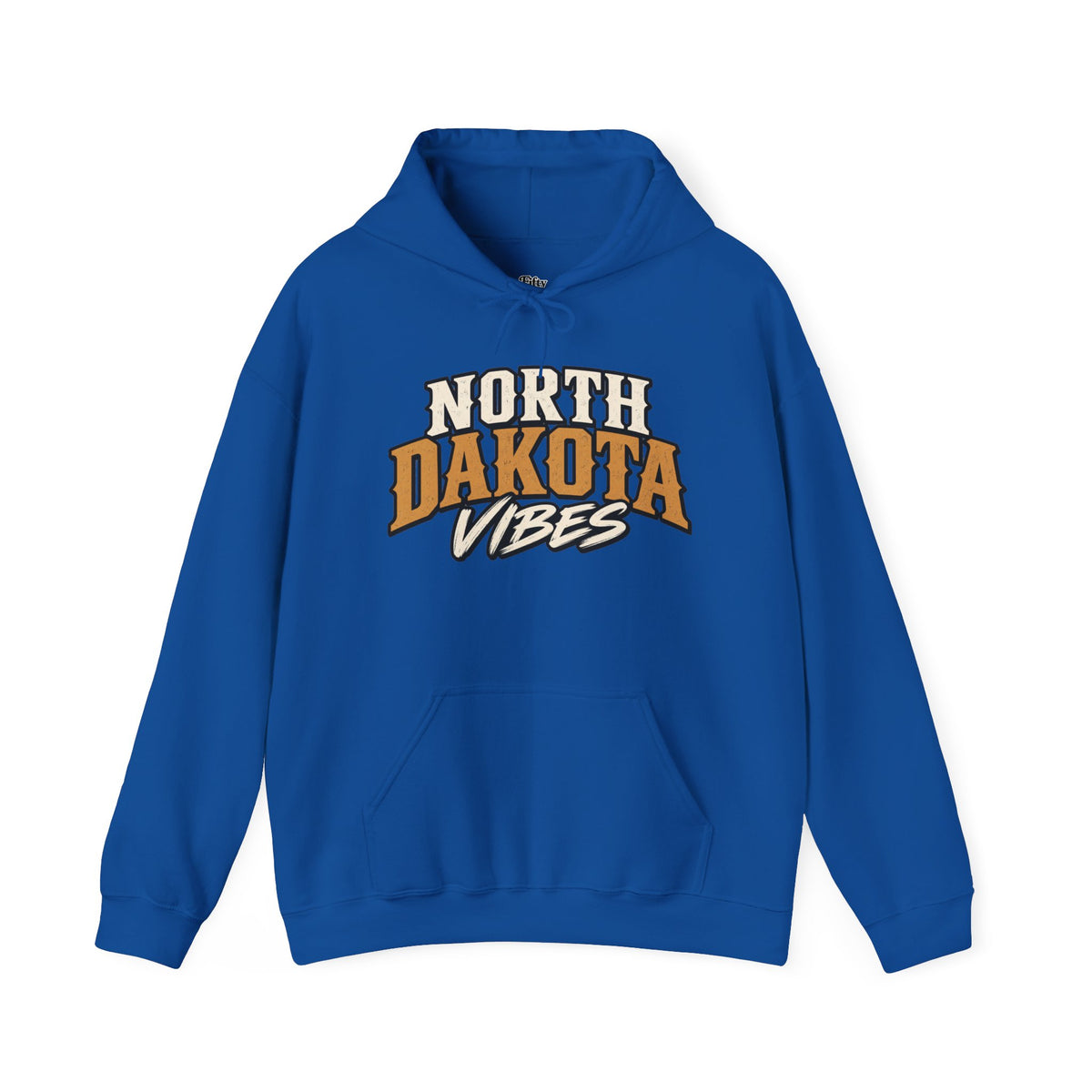 North Dakota Vibes Unisex Hoodie State Name Graphic
