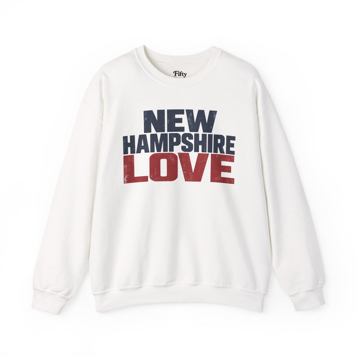 New Hampshire Love Unisex Crewneck Sweatshirt State Name Graphic