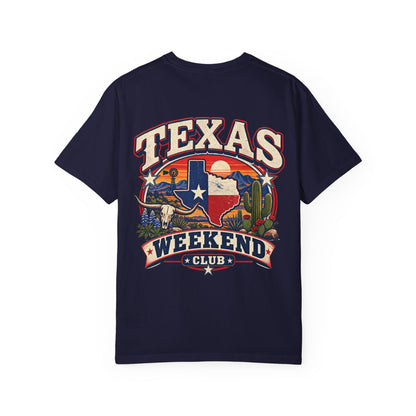 Texas Weekend Club Unisex Comfort Color 1717 Streetwear Graphic Tee