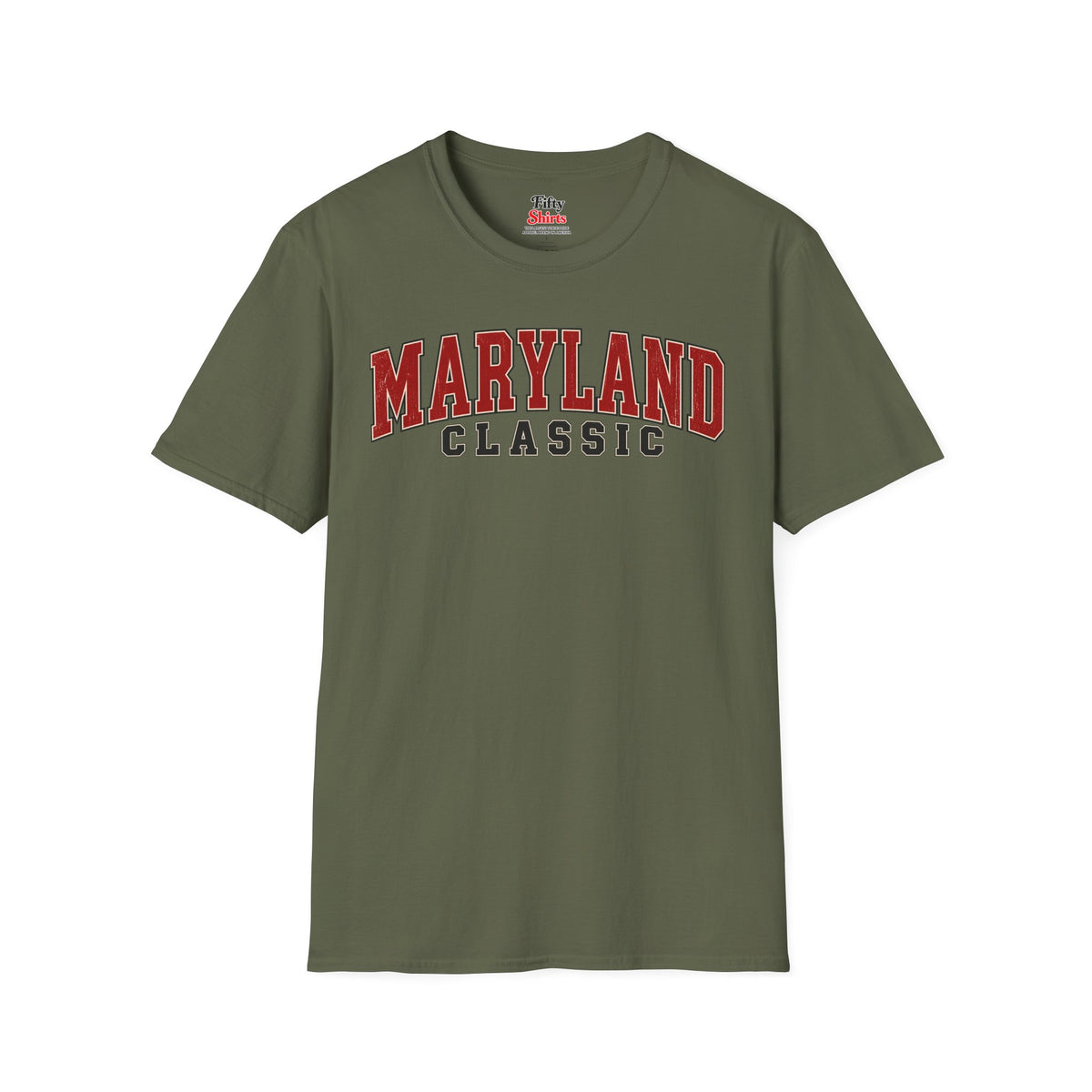 Maryland Classic Unisex Softstyle T Shirt State Name Graphic Tee