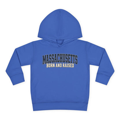 Massachusetts Born and Raised Rugged Heritage Unisex Toddler Pullover Fleece Hoodie