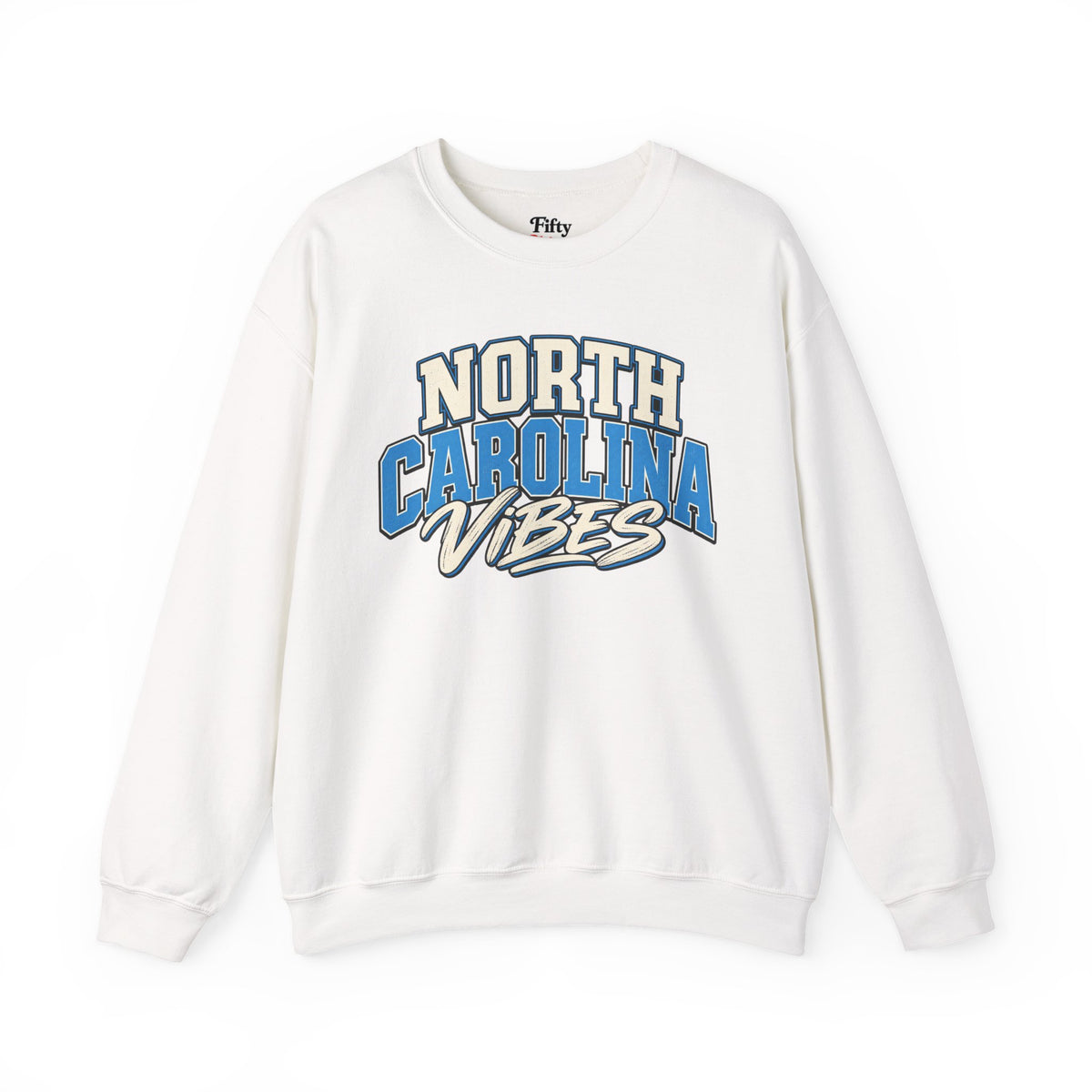 North Carolina Vibes Unisex Crewneck Sweatshirt State Name Graphic