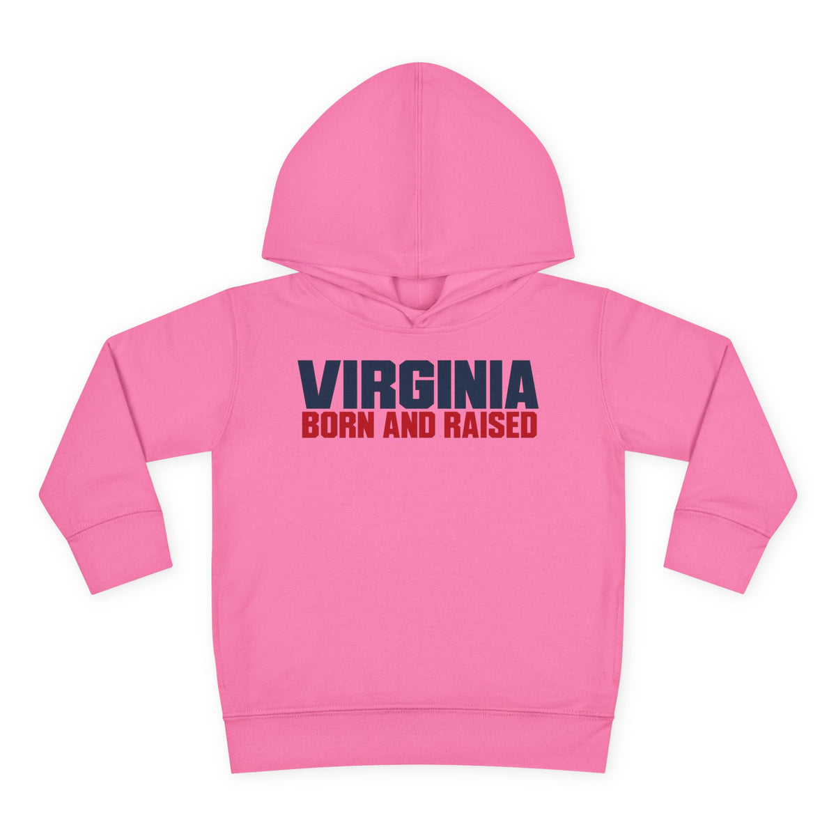 Virginia Born and Raised Minimal Modern Unisex Toddler Pullover Fleece Hoodie