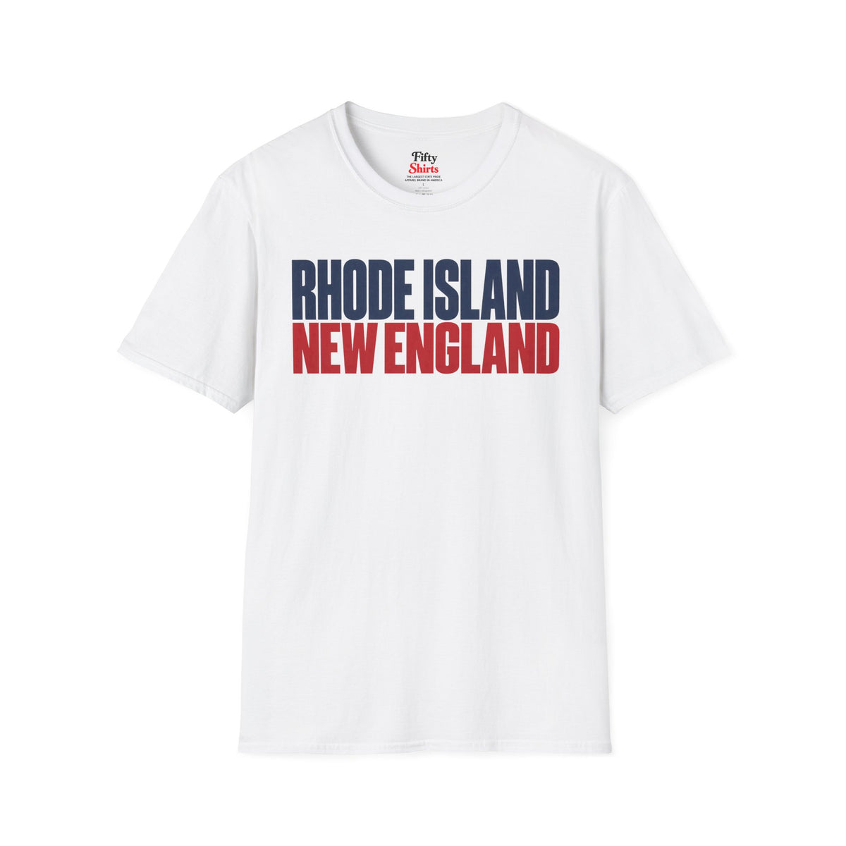 Rhode Island New England Unisex Softstyle T Shirt State Name Graphic Tee