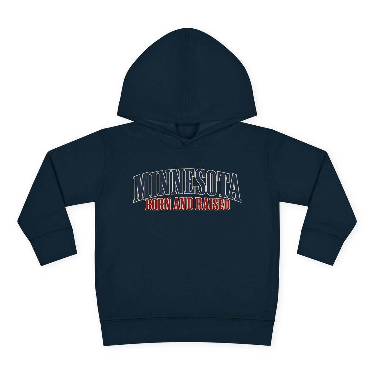 Minnesota Born and Raised Luxury Heritage Unisex Toddler Pullover Fleece Hoodie