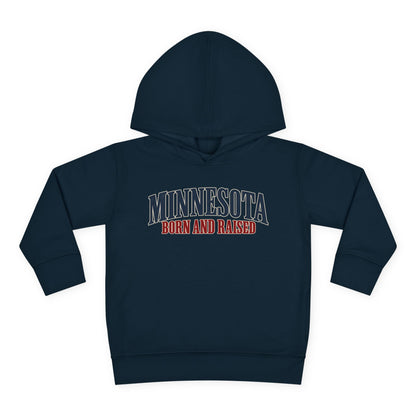 Minnesota Born and Raised Luxury Heritage Unisex Toddler Pullover Fleece Hoodie