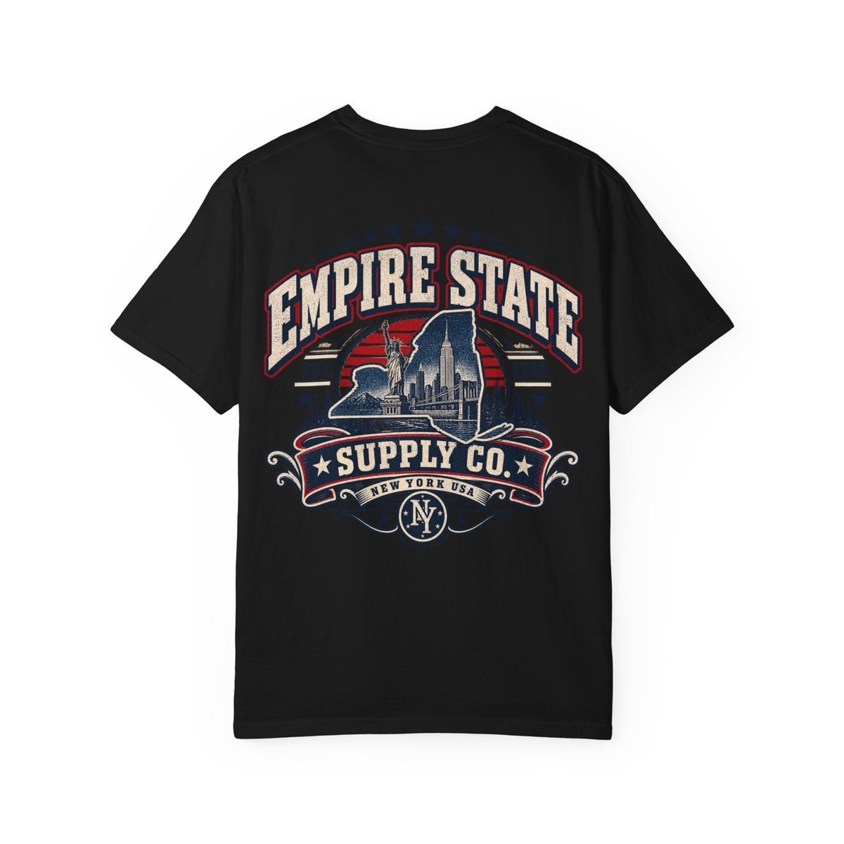 New York Empire State Supply Co. Unisex Comfort Color 1717 Streetwear Graphic Tee