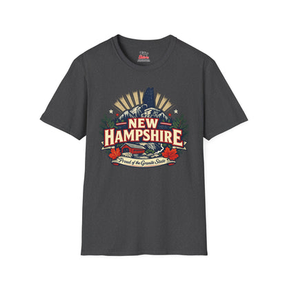 New Hampshire State Pride Unisex Softstyle T Shirt State Pride Graphic Tee Collections FS03