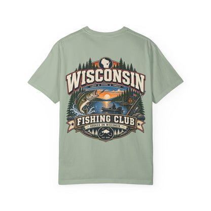 Wisconsin Fishing Club Unisex Comfort Color 1717 Streetwear Graphic Tee
