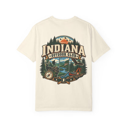 Indiana Outdoor Club Unisex Comfort Color 1717 Streetwear Graphic Tee