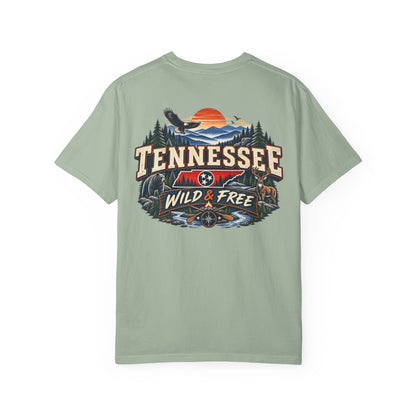 Tennessee Wild & Free Unisex Comfort Color 1717 Streetwear Graphic Tee