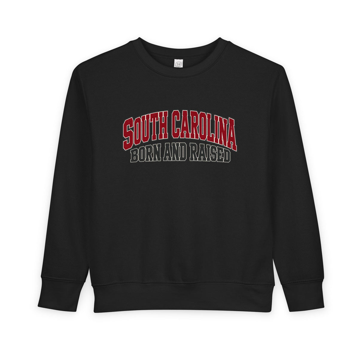 South Carolina Born and Raised Old-School Athletic Unisex Toddler Sweatshirt