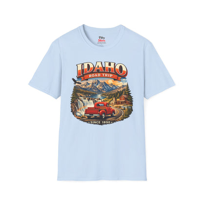 Idaho Road Trip Unisex Softstyle T Shirt State Pride Graphic Tee Collections FS03