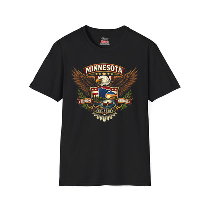 Minnesota Americana Eagle Unisex Softstyle T Shirt State Pride Graphic Tee Collections FS03