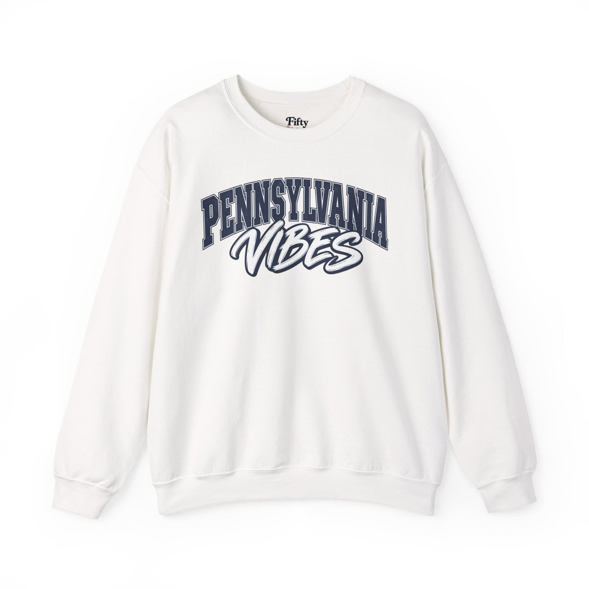 Pennsylvania Vibes Unisex Crewneck Sweatshirt State Name Graphic