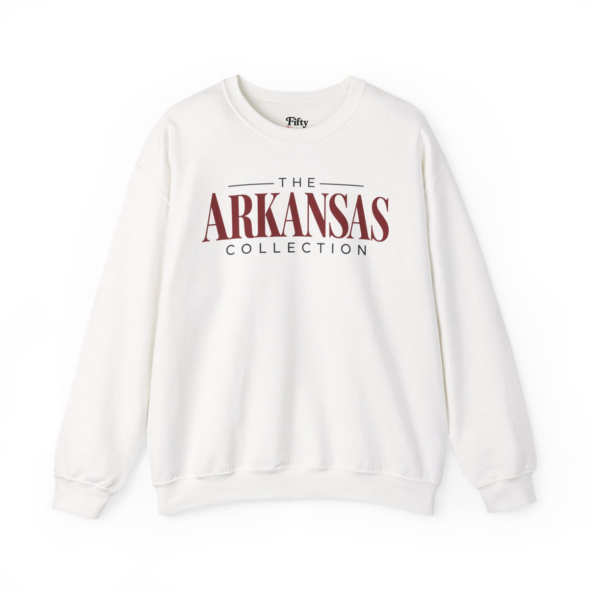 The Arkansas Collection Unisex Crewneck Sweatshirt State Name Graphic