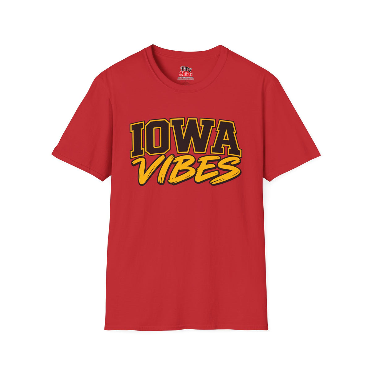 Iowa Vibes Unisex Softstyle T Shirt State Name Graphic Tee