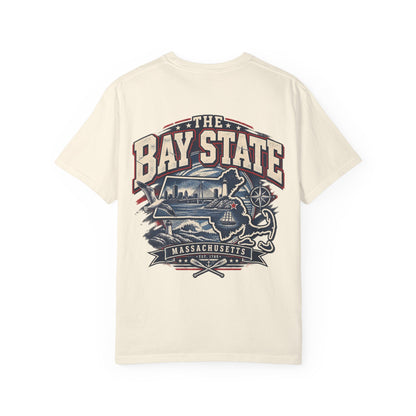 Massachusetts Bay State Streetwear Unisex Comfort Color 1717 Streetwear Graphic Tee