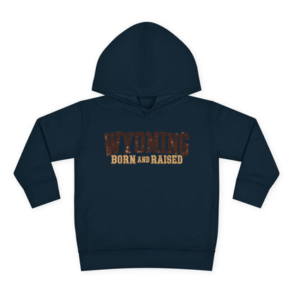 Wyoming Born and Raised Cowboy Heritage Unisex Toddler Pullover Fleece Hoodie