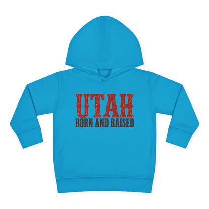 Utah Born and Raised Western Heritage Unisex Toddler Pullover Fleece Hoodie