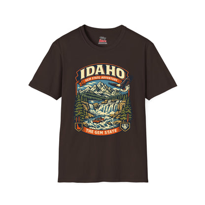 Idaho Gem State Adventure Unisex Softstyle T Shirt State Pride Graphic Tee Collections FS03