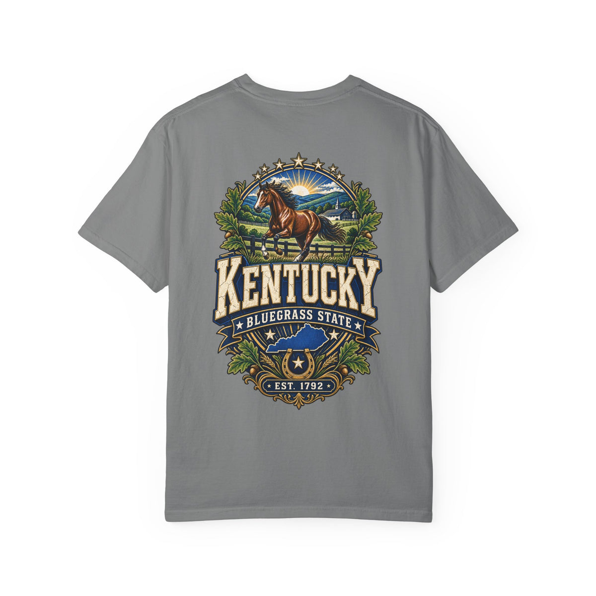 Kentucky Bluegrass Legacy Unisex Comfort Color 1717 Streetwear Graphic Tee