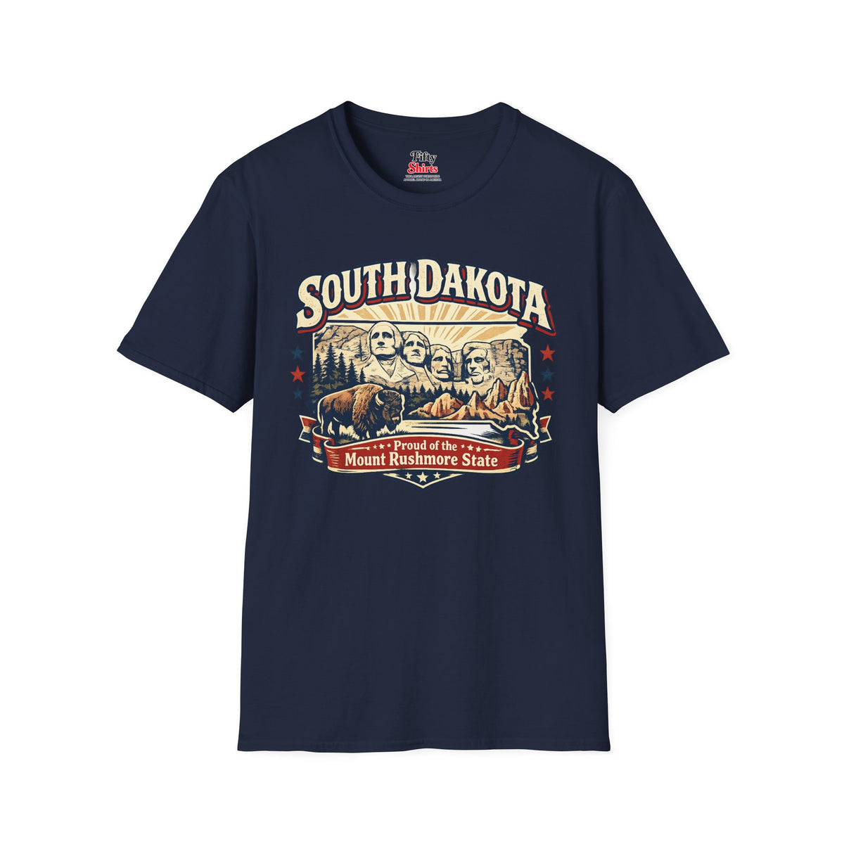 South Dakota State Pride Unisex Softstyle T Shirt State Pride Graphic Tee Collections FS03