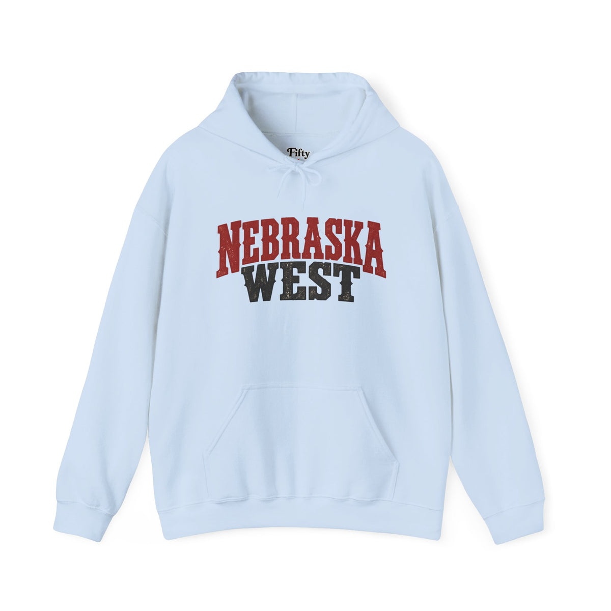 Nebraska West Unisex Hoodie State Name Graphic