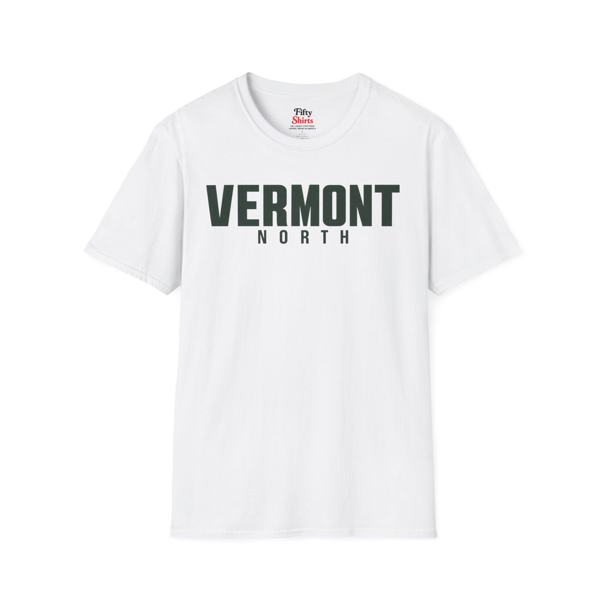 Vermont North Unisex Softstyle T Shirt State Name Graphic Tee