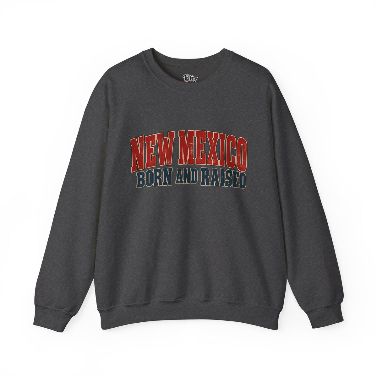 New Mexico Born and Raised Vintage Americana Unisex Sweatshirt Graphic