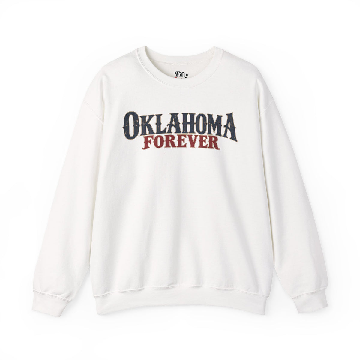 Oklahoma Forever Unisex Crewneck Sweatshirt State Name Graphic