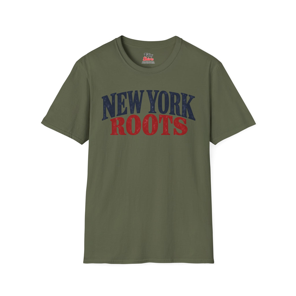 New York Roots Unisex Softstyle T Shirt State Name Graphic Tee