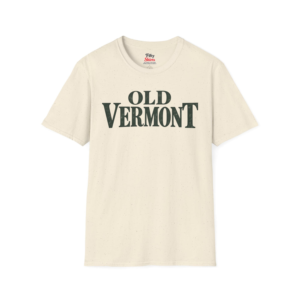 Old Vermont Unisex Softstyle T Shirt State Name Graphic Tee