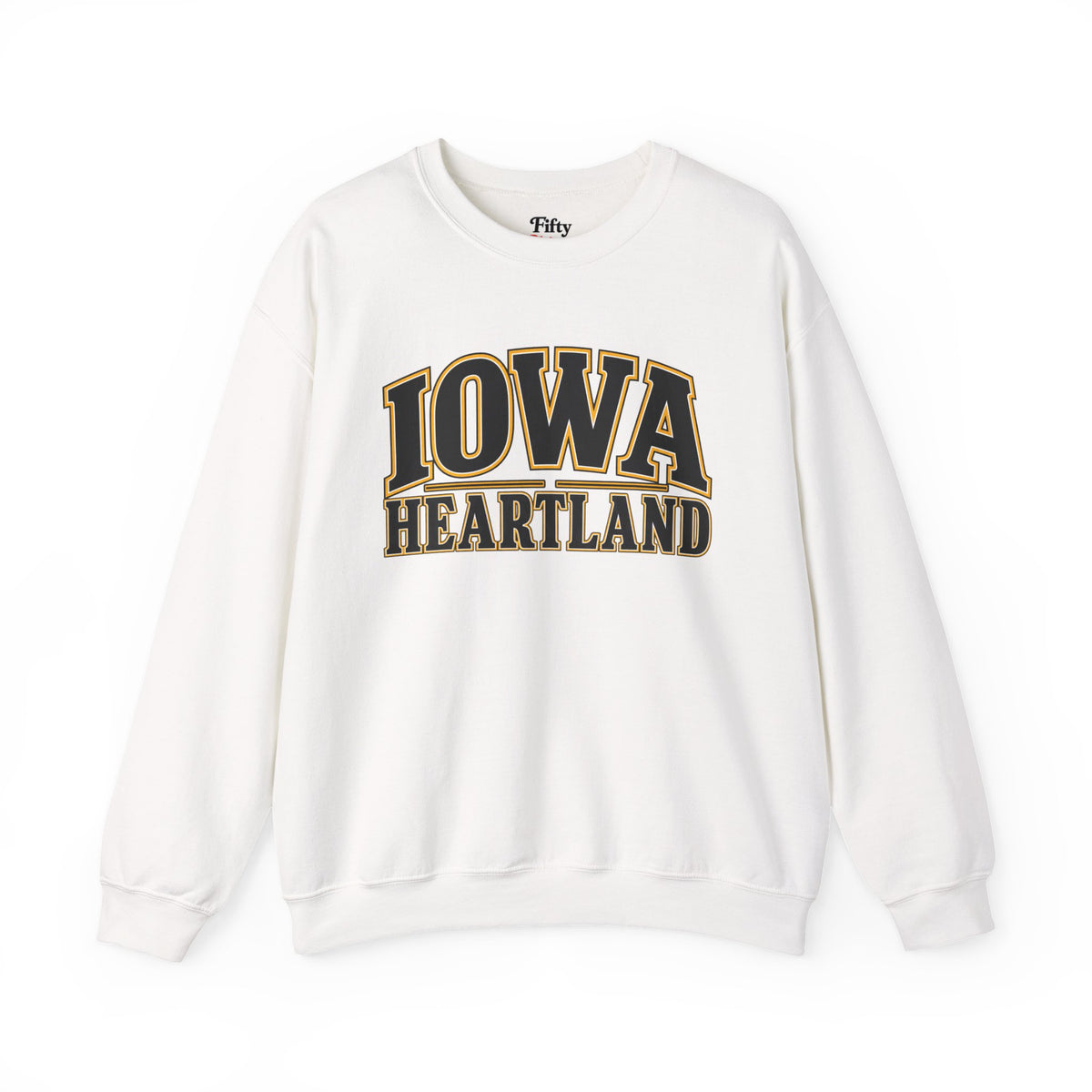 Iowa Heartland Unisex Crewneck Sweatshirt State Name Graphic