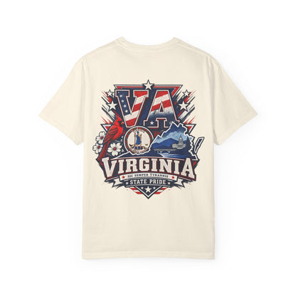 Virginia State Pride Unisex Comfort Color 1717 Streetwear Graphic Tee