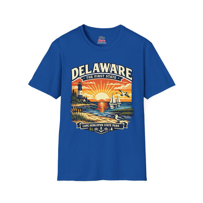 Delaware First State Adventure Unisex Softstyle T Shirt State Pride Graphic Tee Collections FS03