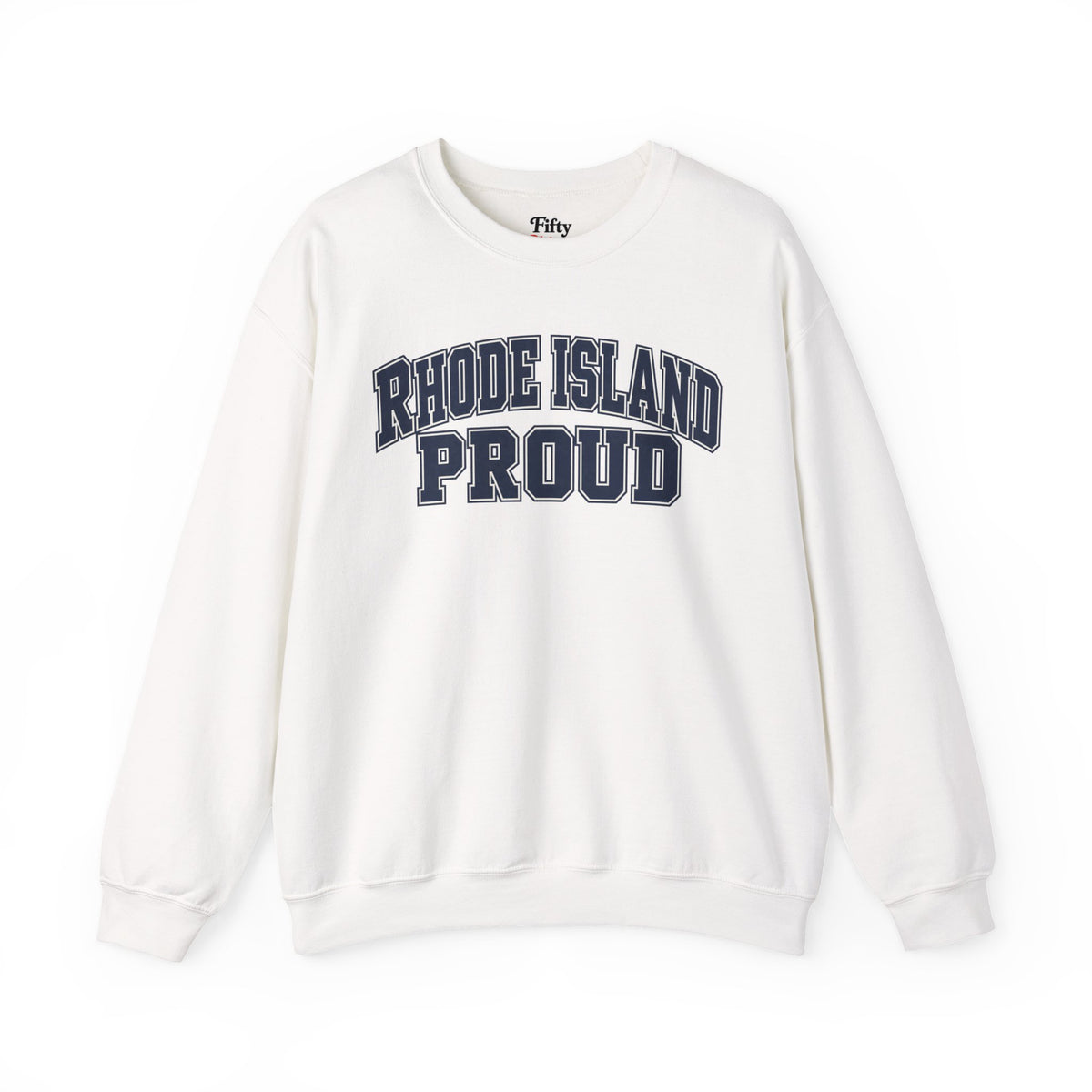 Rhode Island Proud Unisex Crewneck Sweatshirt State Name Graphic
