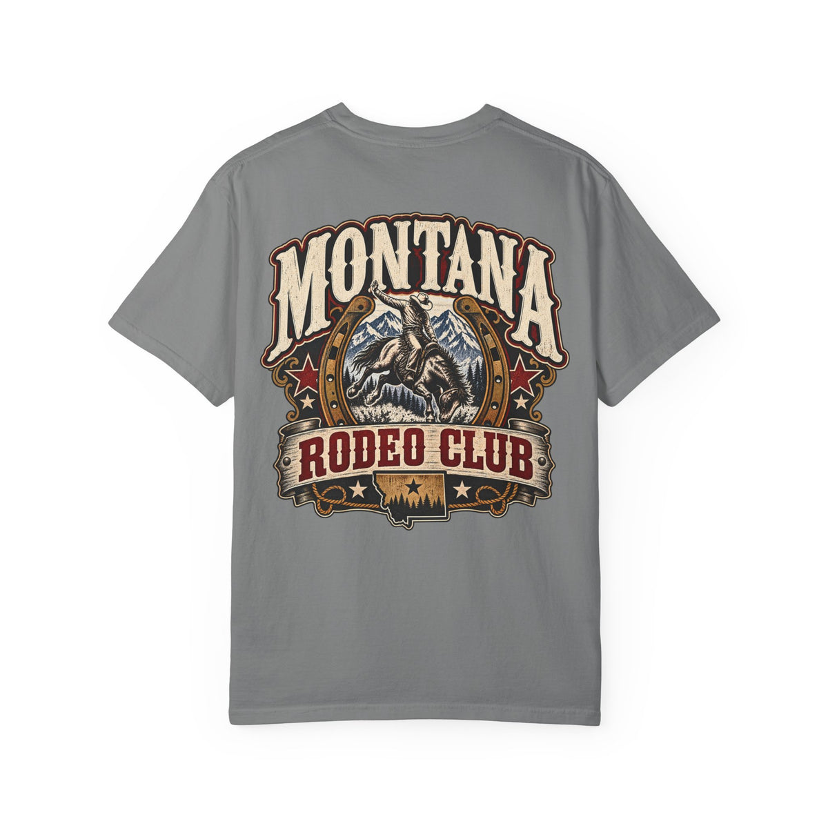 Montana Rodeo Club Unisex Comfort Color 1717 Streetwear Graphic Tee